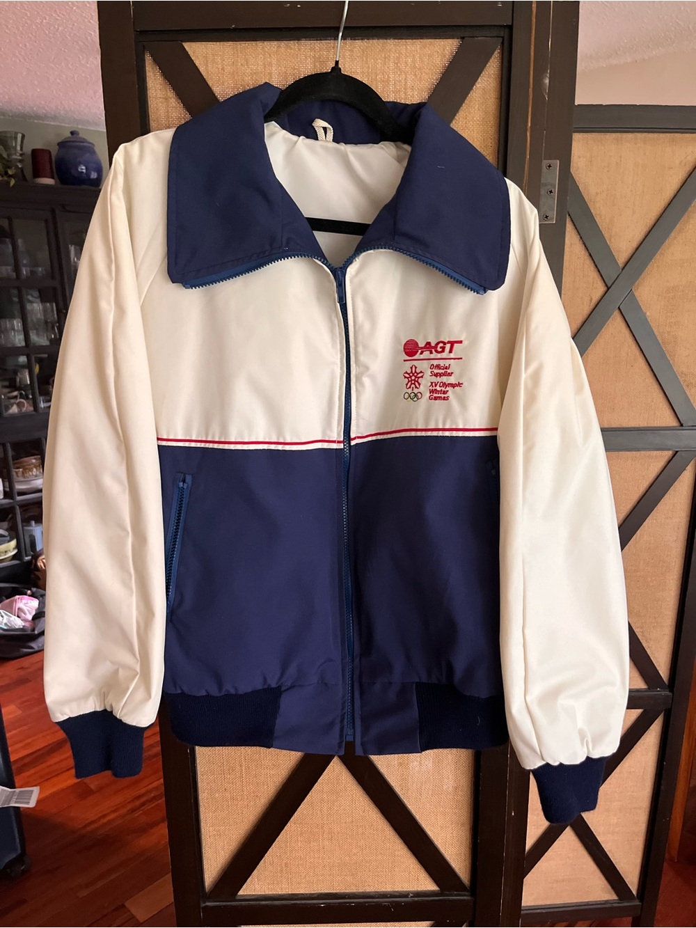 Vintage 1988 Calgary Winter Olympics bomber jacket